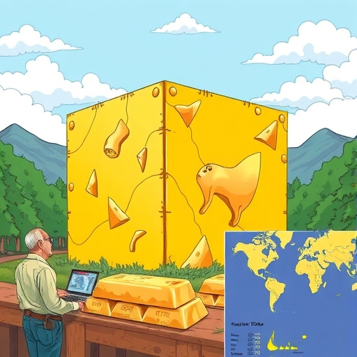 央行官員在檢查黃金條