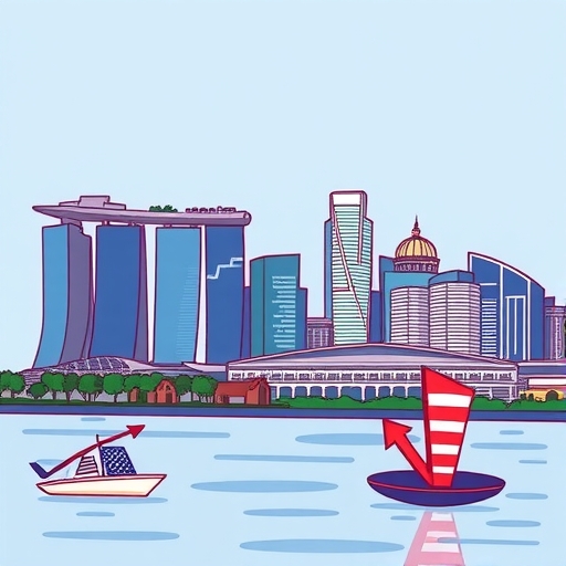 新加坡天際線與金融指標