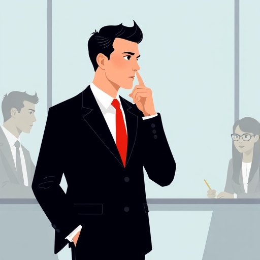 一位業務員在銷售會議中運用心理學技巧