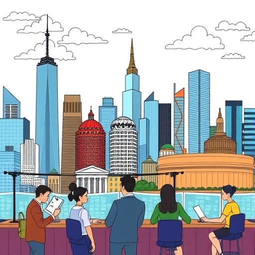 繁忙的股票交易所,投資人進行交易