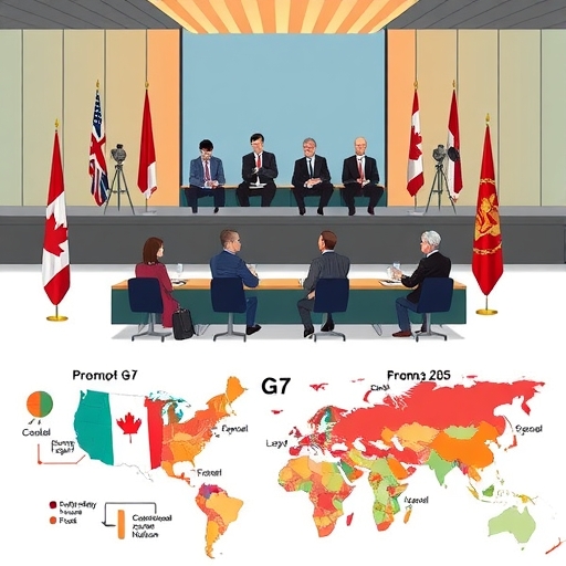 G7成員國的經濟地圖與全球影響力展示