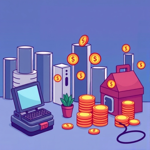 玩家使用虛擬貨幣進行遊戲內購物的場景