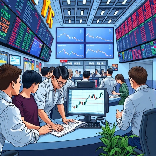 一位金融教育者正在向一群渴望學習的學生解釋期貨交易的概念