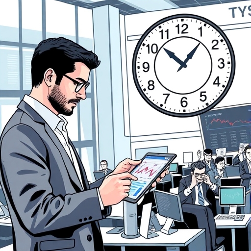 一個顯示不同時區的時鐘插圖