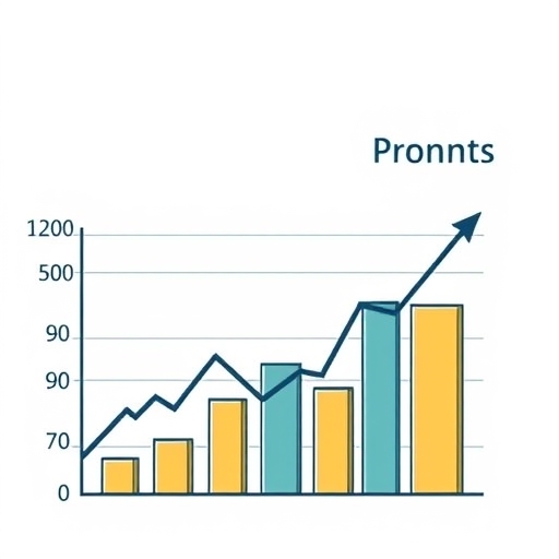 公司獲利隨時間變化的圖表