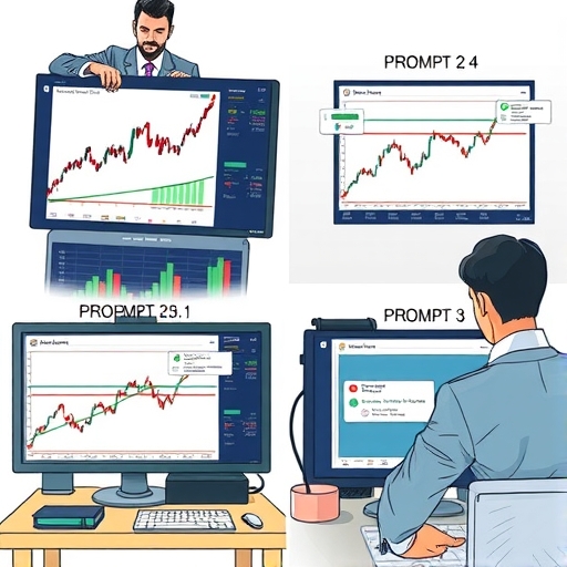 一位男子正在街頭交易股票