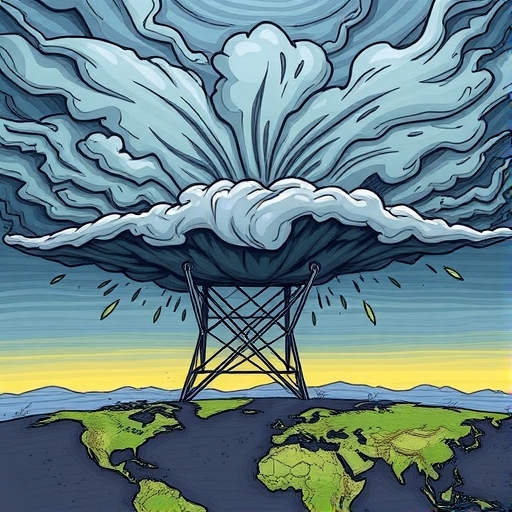 金融市場中出現風暴預警的景象