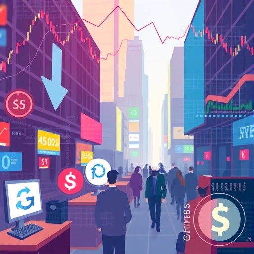 流動性在金融網絡中的視覺化表示