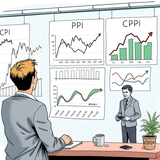 一位專家正在分析經濟數據與圖表