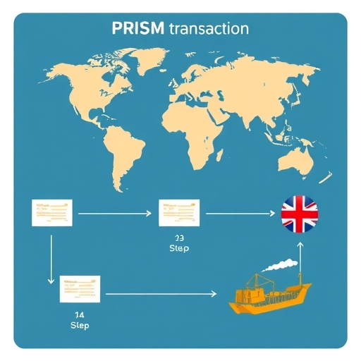 信用狀的運作流程示意圖