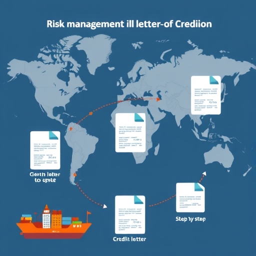 信用狀的關鍵步驟流程圖