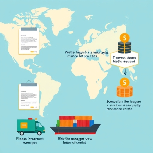 信用狀的風險管理示意圖