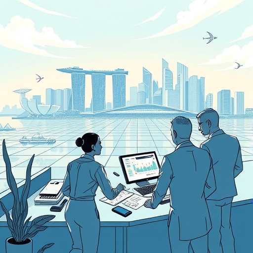 一群投資者正在分析市場趨勢