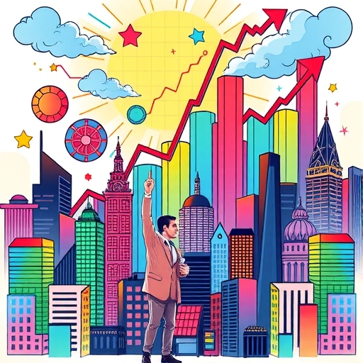 城市景觀中含有金融成長元素