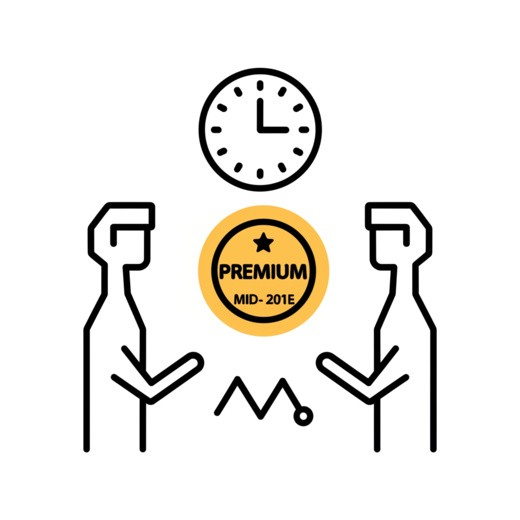 賣方與買方交換權利金的抽象圖像，伴隨時鐘顯示到期日和波動價格線代表履約價協議