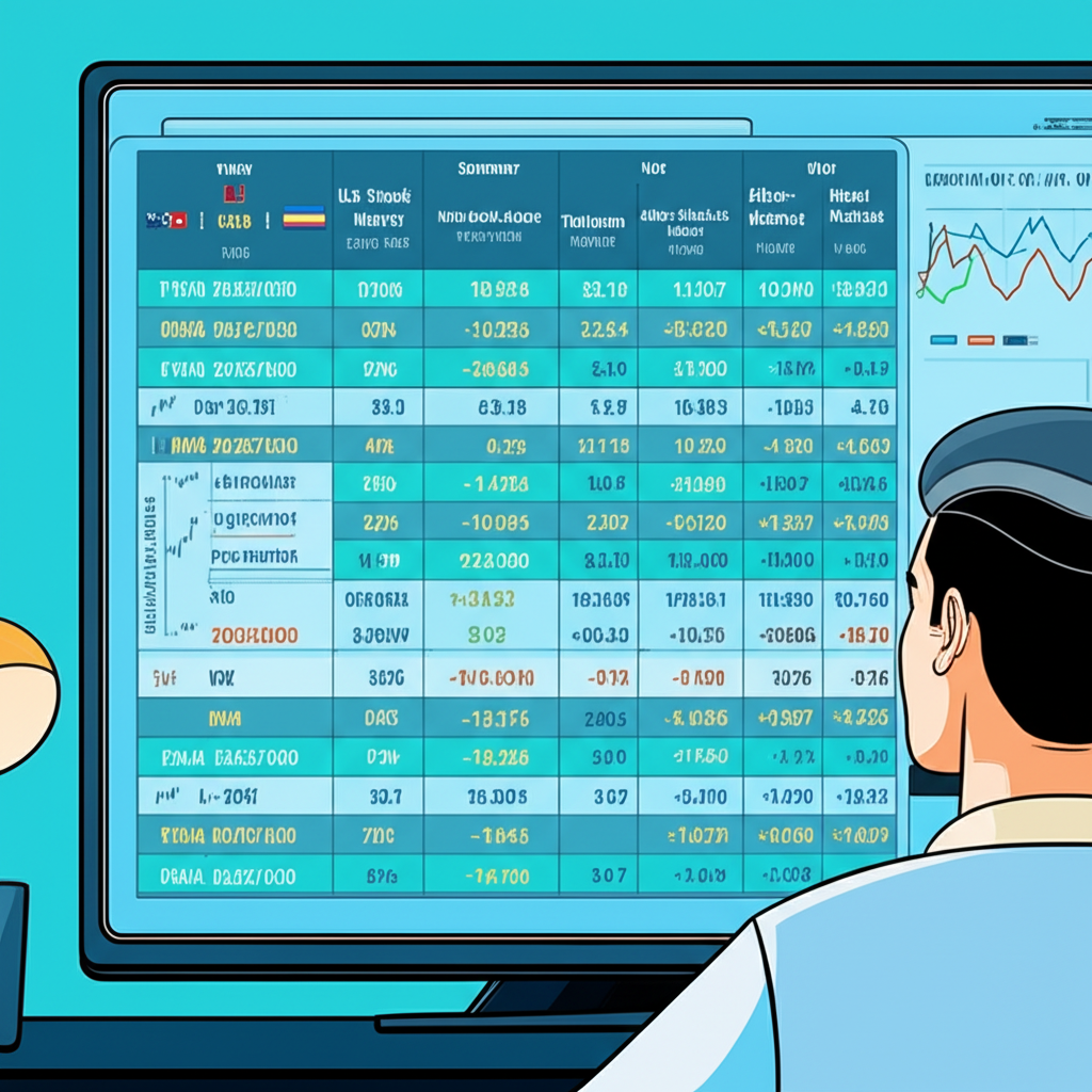 美股夏冬令交易時間對照儀表板,包含盤前、正常與盤後時段