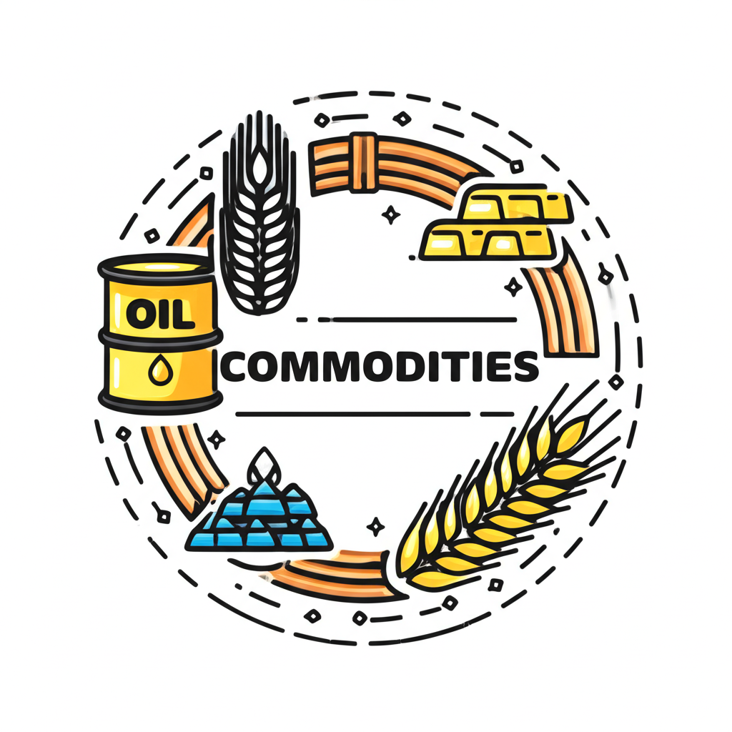 大宗商品定義插圖,解釋標準化原料如何應用於工業生產與人類生活,具有一致品質與高流動性