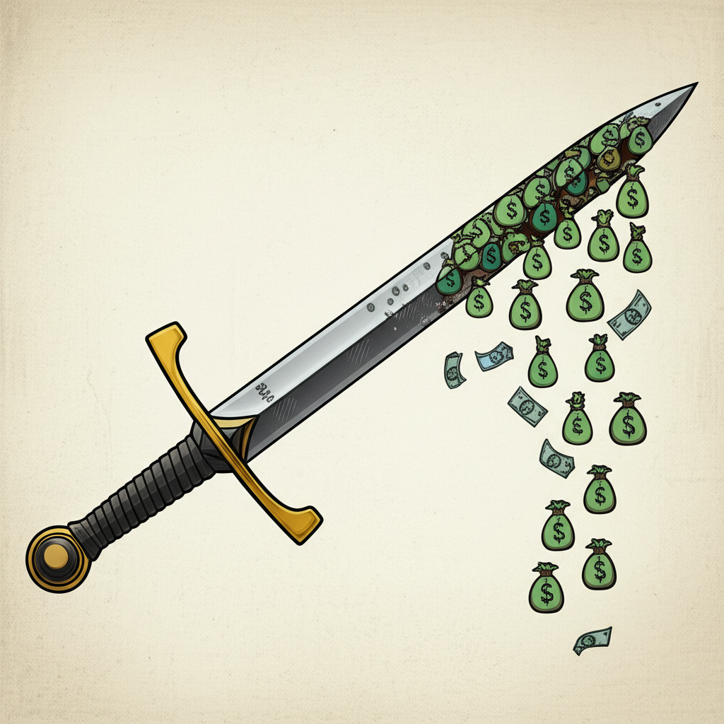 槓桿雙面刃圖像:放大獲利與虧損