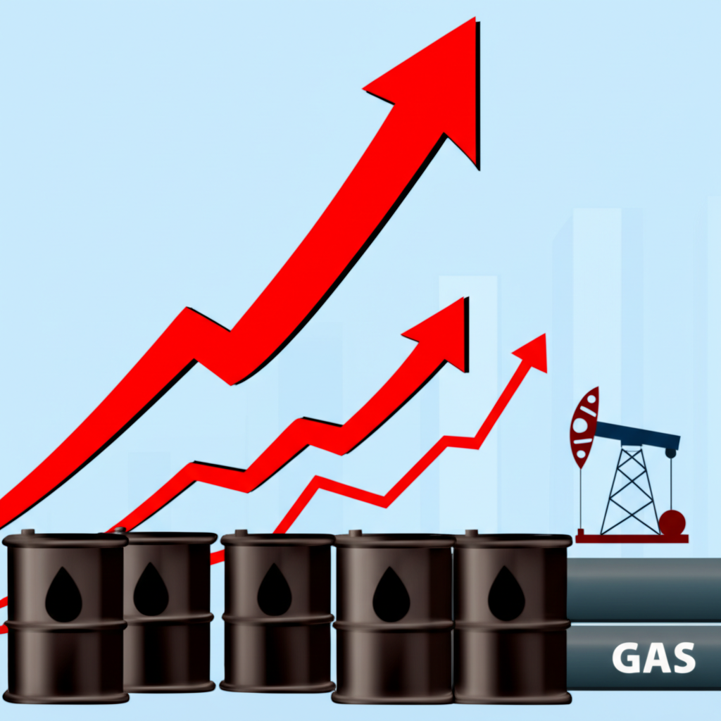 二疊紀盆地油田與財務圖表,象徵西方石油的資產價值與健康財務