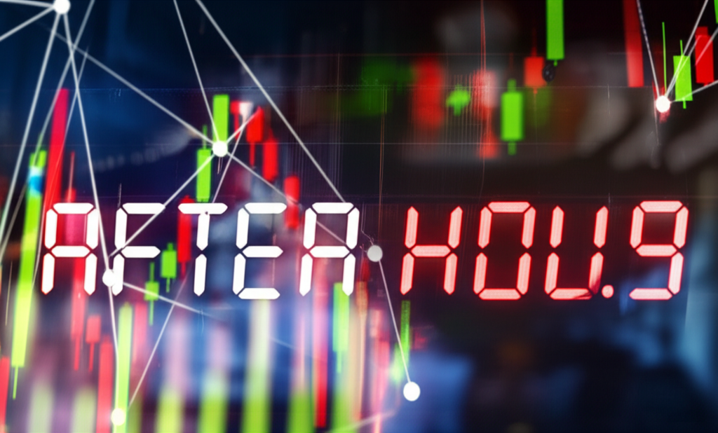 美股盤後交易時間與圖表插圖