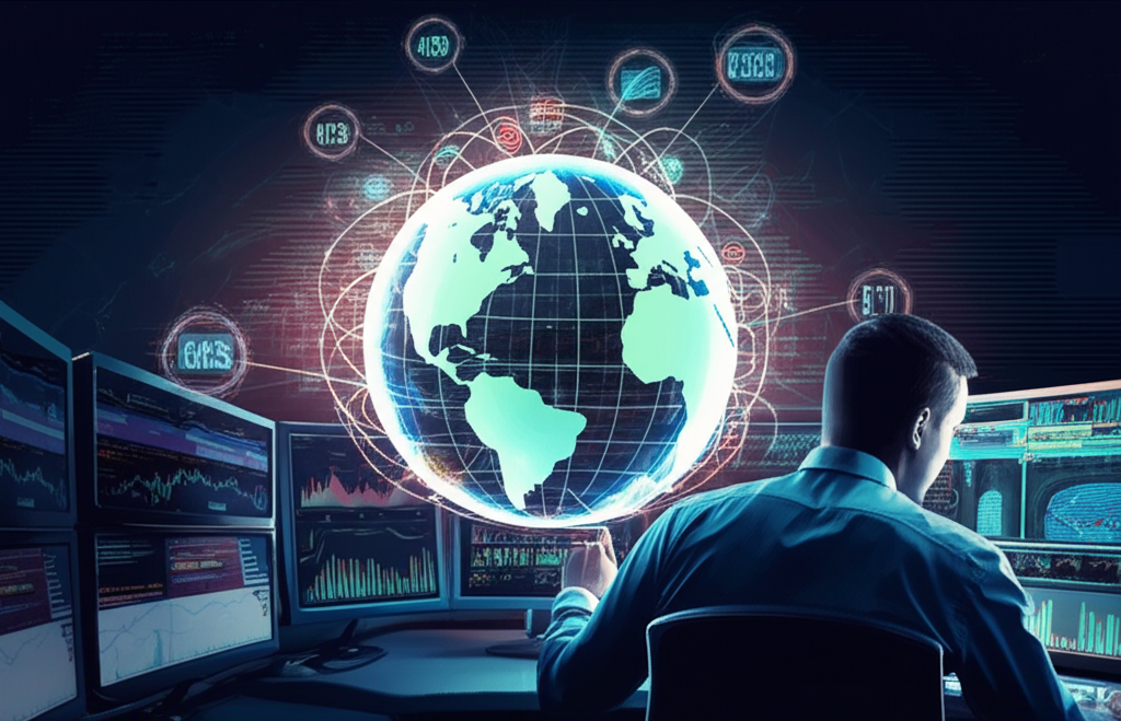 全球金融市場連動圖,展示美國期貨指數的高流動性與投資者參與