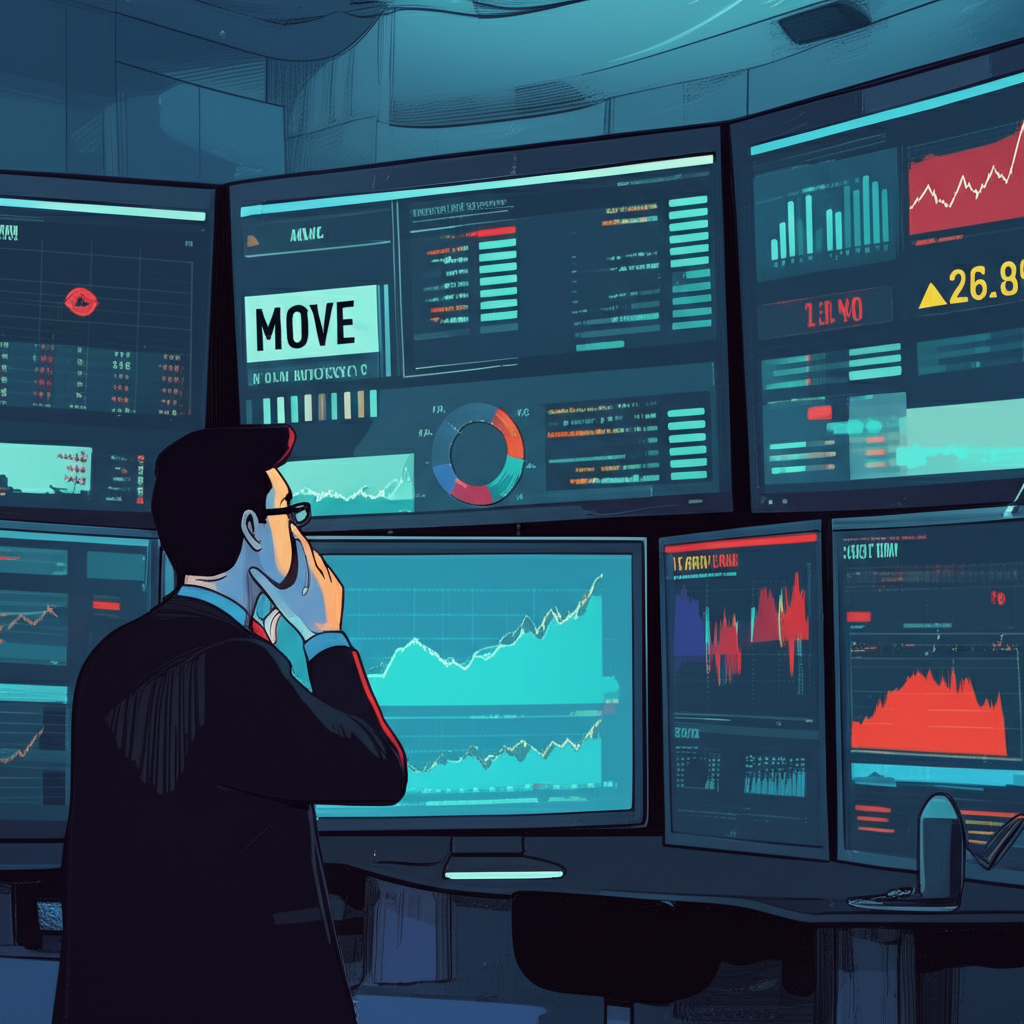 MOVE 指數作為債券市場波動指標的圖示