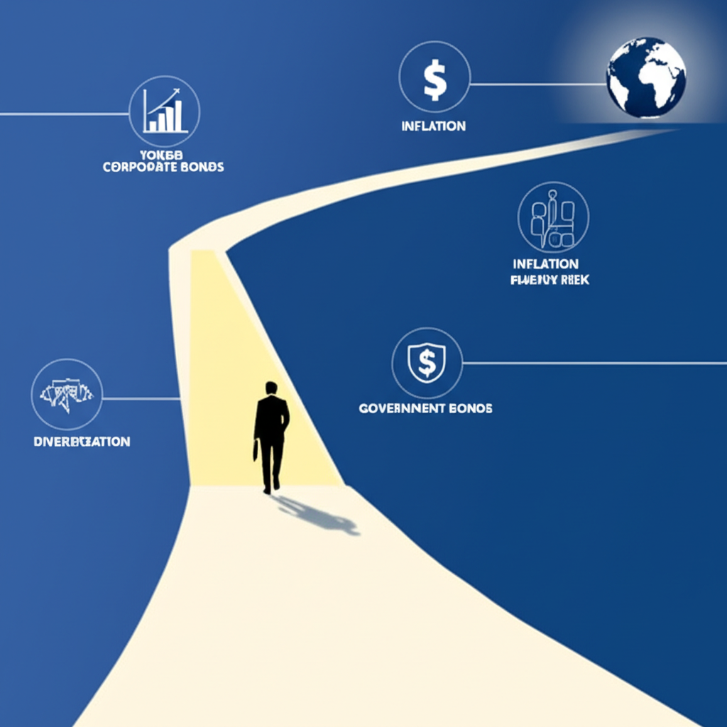 債券證書周圍環繞不同國家旗幟和貨幣的插圖,代表外國債券由外國實體在非本土市場發行,受當地法規管轄