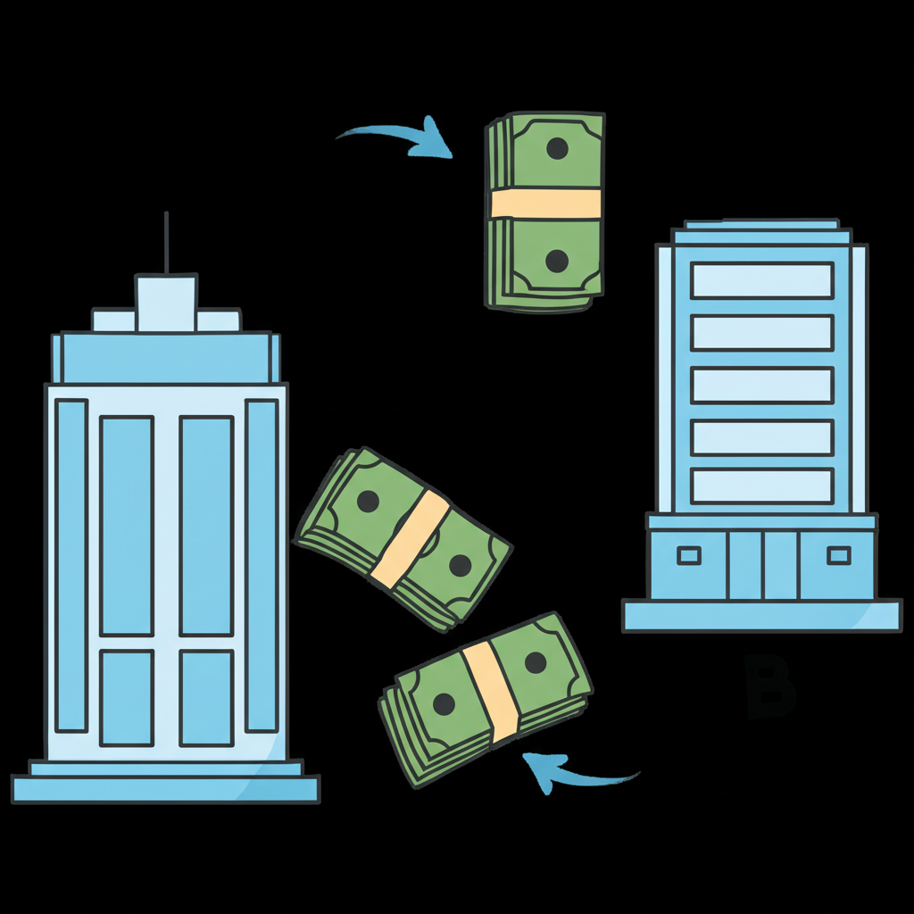 附買回協議交易示意圖,展示金融機構交換證券與現金的短期貸款過程