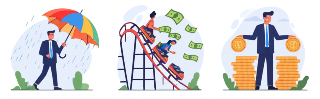 利率期貨三大策略視覺化:避險雨傘、投機雲霄飛車與套利平衡幣堆