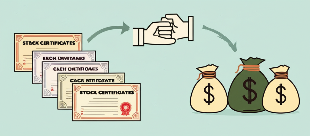 公司回饋股東的兩種途徑:股票股利與現金股利概念圖