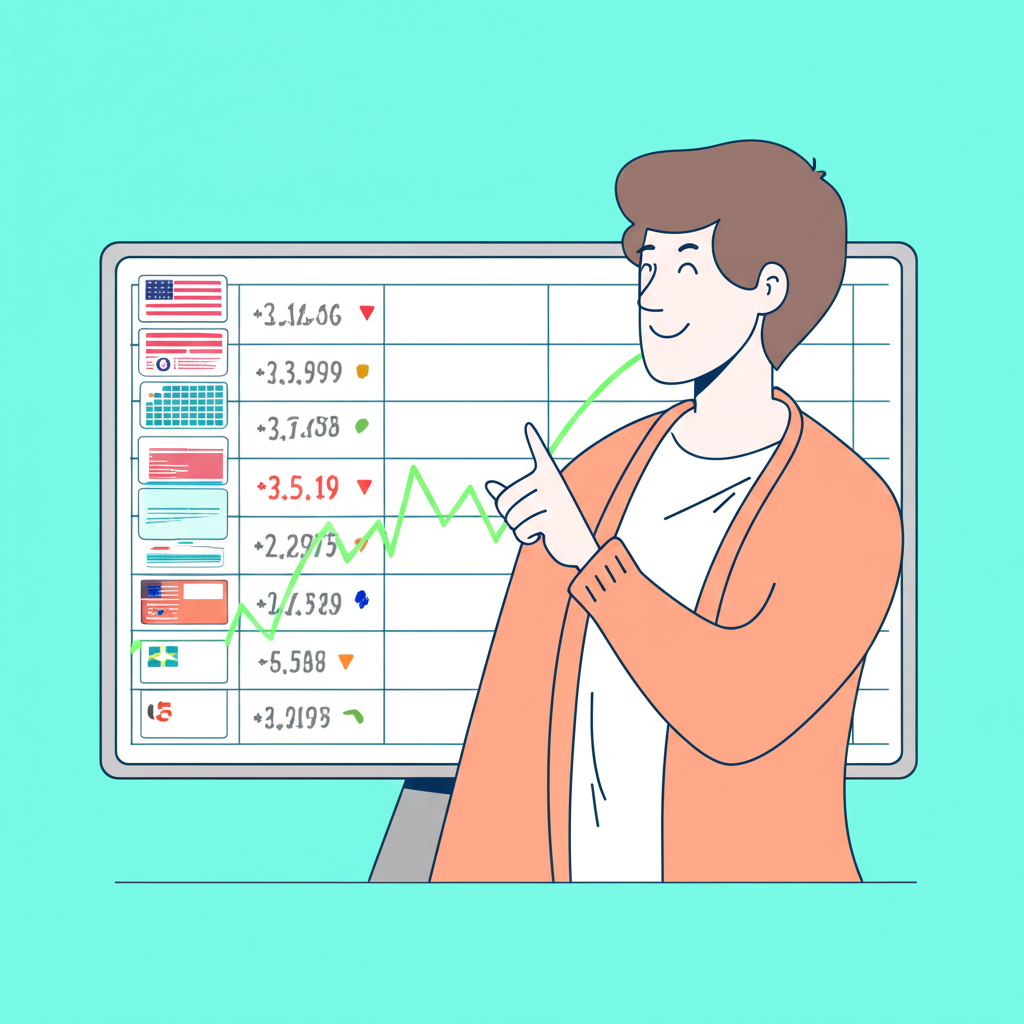 投資者開心參與全球股市,多元投資組合象徵美國五百強企業與經濟成長