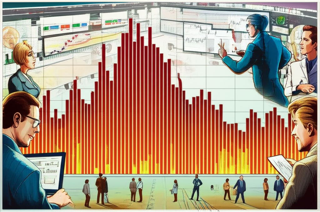 VOL 指標在金融市場儀表板上的顯示,展示交易活動熱度