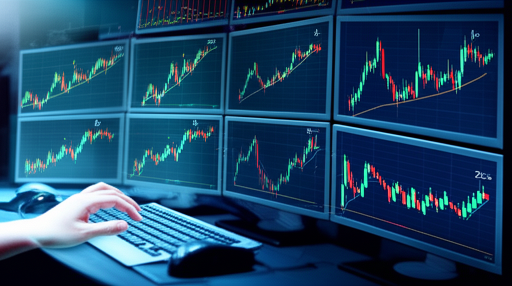 高頻剝頭皮策略交易者快速執行多筆小型交易的插圖