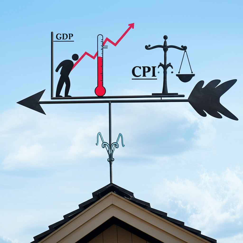 經濟指標如風向標般影響市場信心,包括GDP、CPI、利率與失業率