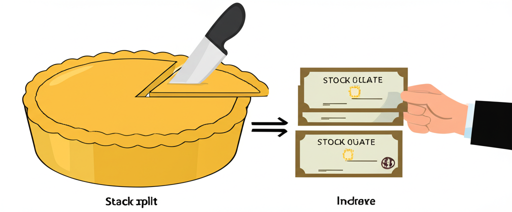 股票拆分如大餅切割,一張股票變成多張等值股份