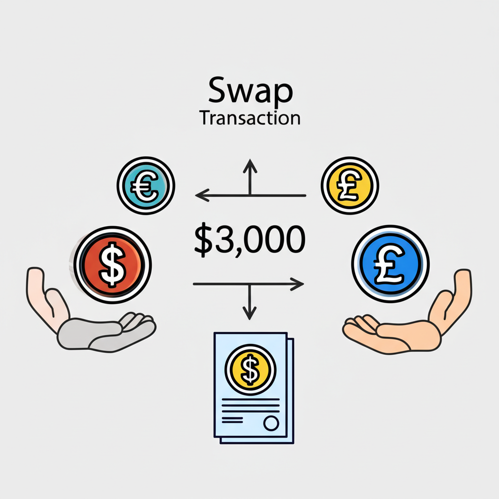 掉期交易核心要素示意圖,包括參與方、名義本金和客製化合約