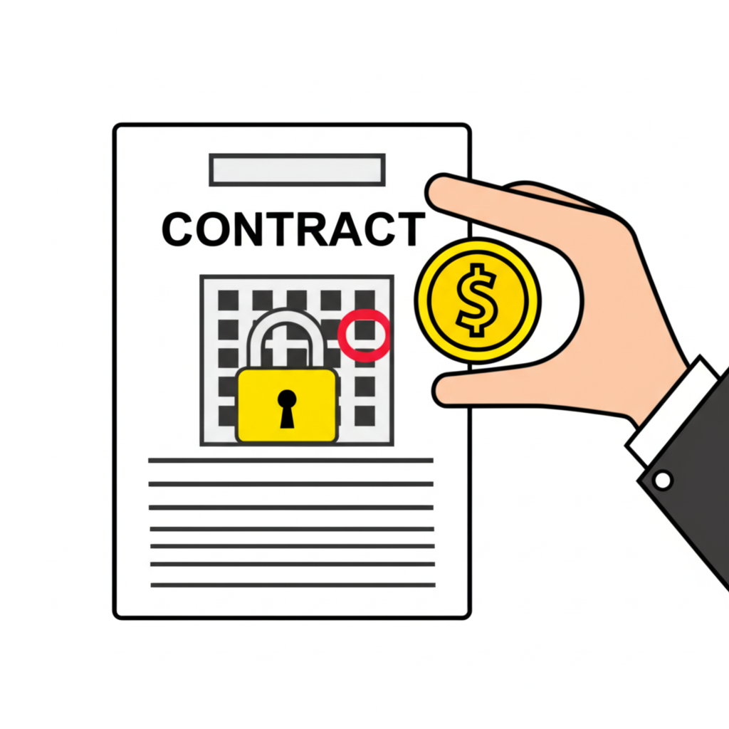 歐式選擇權合約示意圖,顯示到期日限制與權利金支付