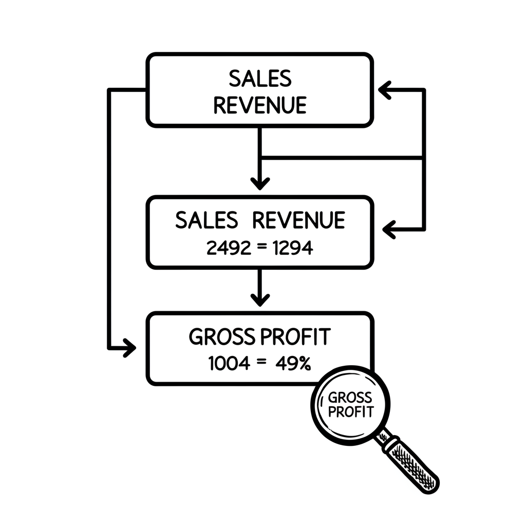 利潤類型計算流程圖插圖
