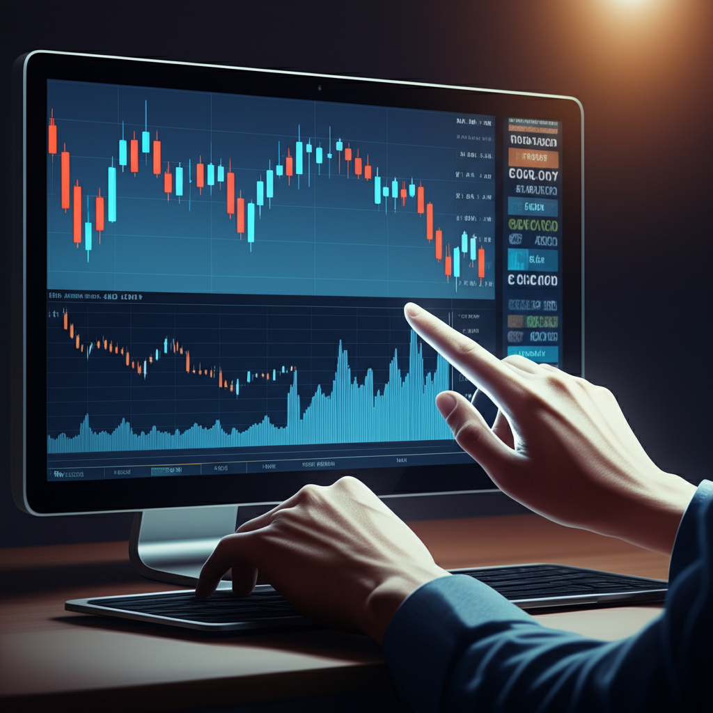 外匯交易中顯示Lot大小和盈虧的示意圖