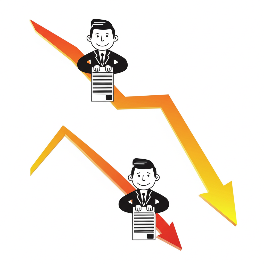 歐式買權與賣權路徑示意圖,顯示市場上漲與下跌預期