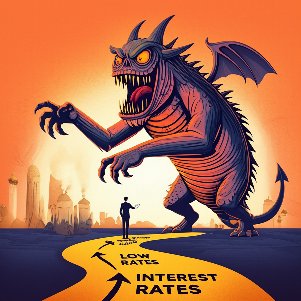 Leader standing firm on low interest rates path while inflation monster grows, defying traditional economics