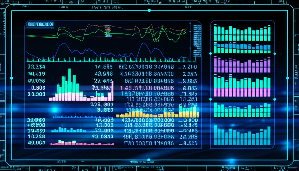 高速交易終端顯示即時價格與演算法執行的精準套利示意圖