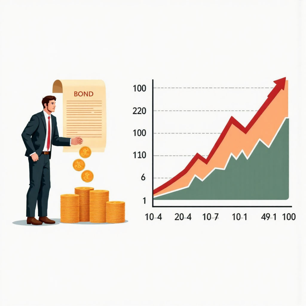 投資者從債券獲得穩定收入與風險等級市場圖